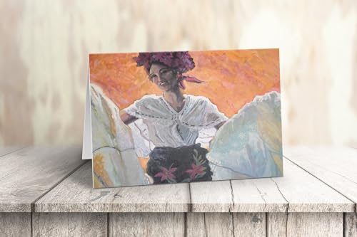Image of Stonehouse Collection | 10 Mexican Dancer Note Cards | Southwest /Mexico | USA Made | Set of 10 Mexico Thank You, Blank Note Card (The Dancer)