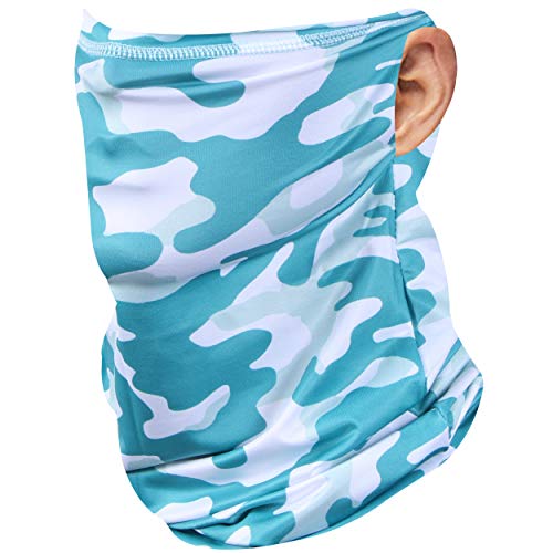 JSPA Cooling Neck Gaiters for Men Summer, Neck Gaiter Balaclava Bandana Headwear, Ice Silk Cooling Sports Face Scarf for Dust Outdoors,UV Neck Gaiter, Fishing Neck Gaiter for Men, Bandana Neck Gaiter