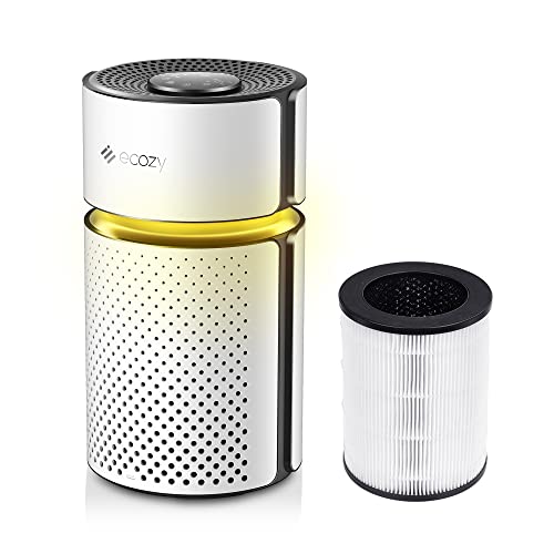 空気清浄機 HEPAフィルター LEDライト タバコ ペット 花粉 脱臭 卓上 小型 23畳 3層フィルター 4段階風量 タイマー 睡眠モード ハウスダスト PM2.5 アレルギー 臭 省エネ チャイルドロック ホワイト USB-C コンパクト 操作簡単 エコジー AP-HA500A 父の日