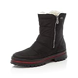 Absatzform: Flach Rieker Damen Z5460 Mode-Stiefel, schwarz, 39 EU