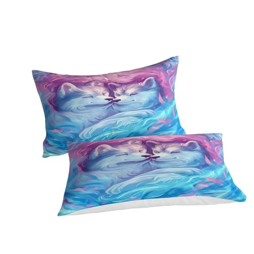 Housses de couettes loup super douce ensemble de literie coloré 3D - 5