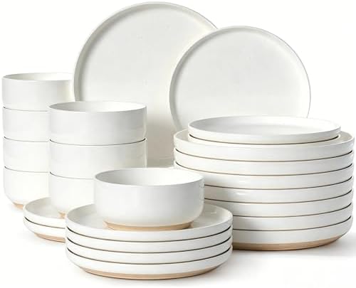 Plates and Bowls Sets, Scratch Resistant Dinnerware Sets for 8, 2...