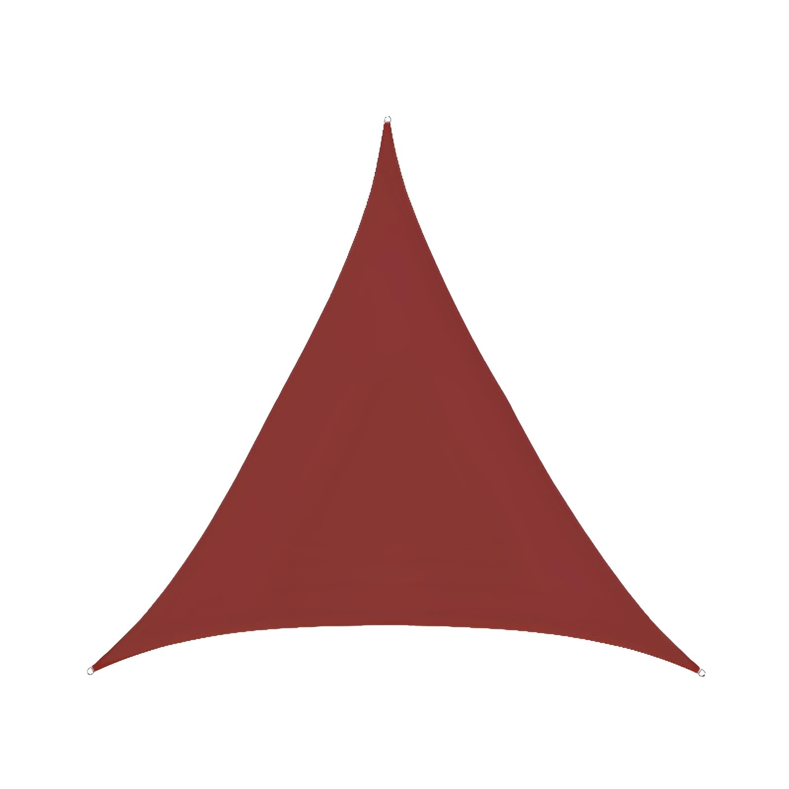 Hiseng Voile d'Ombrage Imperméable Triangle équilatéral, Voiles d'Ombrage pour Patio Toile Ombrage Exterieur avec Oeillets Corde 95% de Protection UV Toile Solaire Jardin (Rouge Brique,5x5x5m)