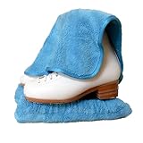 GIANTCLEAN Microfiber Skate Blade Cover (Soaker) & Skate Wipe Care Kit, Ultra Soft, Super Absorbent, Fast Drying, Protects Blade from Rusting and Chipping - Ideal for Ice Skating and Hockey Skates