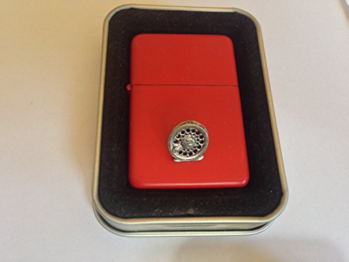Briquet à essence F9 rouge coupe-vent rechargeable tempête en métal