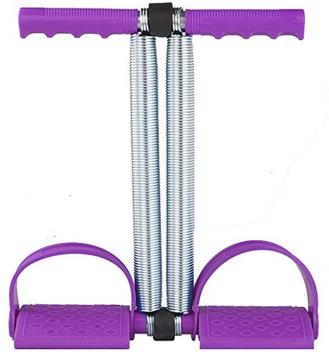 Tofreedomwind Multifunctional Spring Tension Foot Pedal Elastic Pull Rope Fitness Equipment Bodybuilding Expander for Abdomen/Waist/Arm/Leg Stretching Slimming Training (Purple)