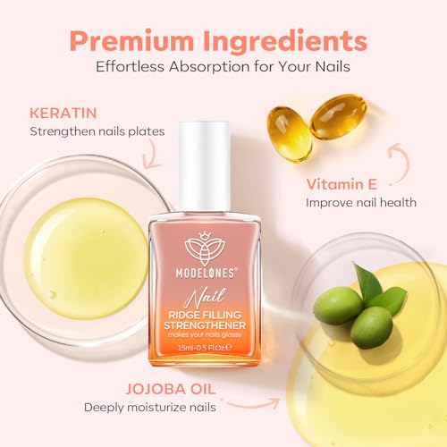 image for modelones Nail Strengthener Nail Hardener Extra Strong and Growth Nude