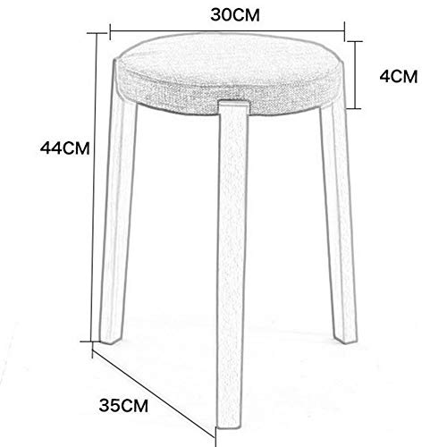 Tabouret de salle à manger compact pour petits espaces urbains - 4