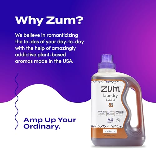 Indigo Wild Zum Clean Laundry Soap - Plant-Based Liquid Laundry Soap - Contains Baking Soda, Essential Oils & Saponified Coconut Oil - Amber - 64 fl oz (2 Pack) - Thumbnail 6