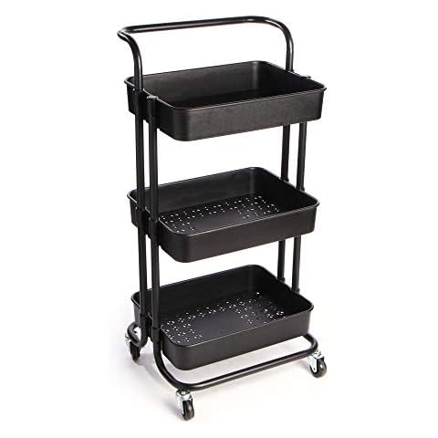 Maison & White 3 Tier Mobile Storage Trolley Cover