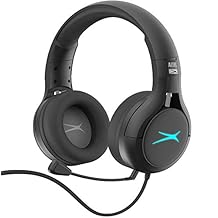 سماعة ألعاب Premier Accessory Group لـ Xbox One Surround Sound Altec Lansing Game Headphones Noise Cancelling Mic AL6000، Xbox Green Playstation Blue RGB Black