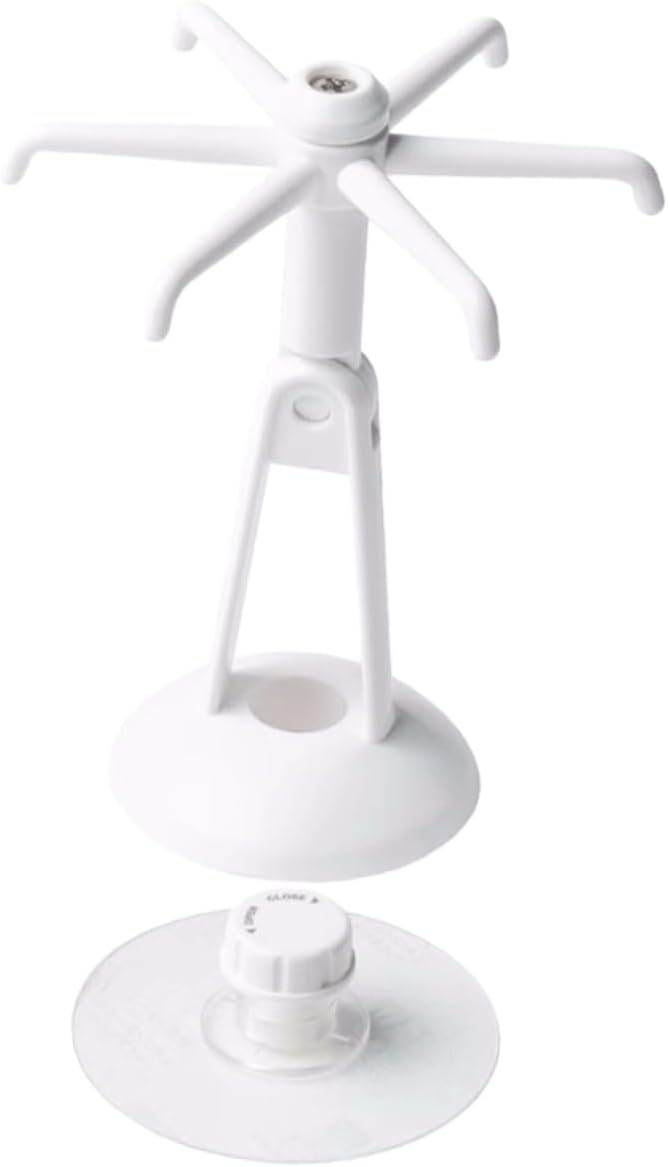 Punch-free Hook 6-hooks 360 Rotatable ABS Kitchen Utensil Hanger Xmas