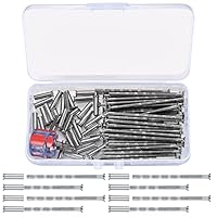 80 Stück M3 Hülsenschrauben mit Hülse(40 Schrauben + 40 Bolzen), vernickelte Verbindung Schrauben Hülsen, Türgriff Schrauben, Verbindungshülse Schrauben, mit Mini-Schraubendreher