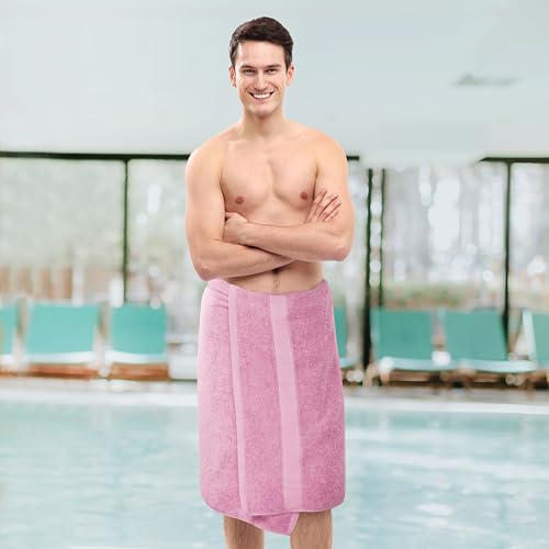 Image of Utopia Towels 6 Pack Medium Bath Towel Set, 24 by 48 Inches, 500 GSM 100% Ring Spun Cotton, Lightweight and Highly Absorbent Quick Drying Premium Towels for Hotel, Spa and Bathroom, Pink