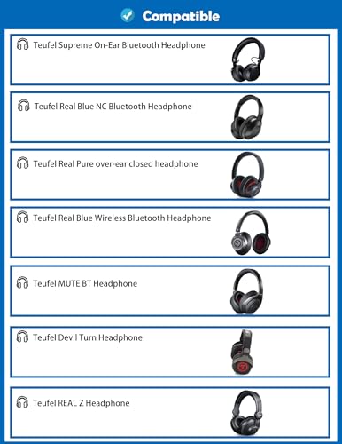 Cojín de banda para la cabeza de reemplazo Durable compatible con auriculares Teufel Supreme ON, Teufel Real Blue NC, Real Blue, Real Pure, Teufel Mute BT, Devil Turn, Teufe Real Z miniatura 2