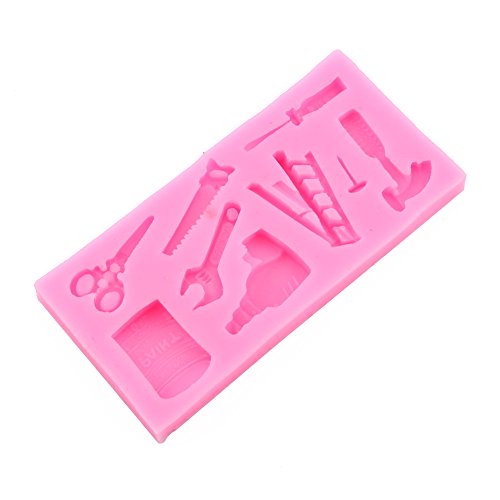 Molde de silicona para fondant con diseño de encaje floral
