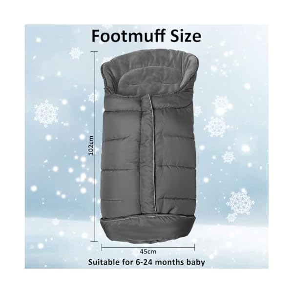 Fairy Baby Baby Fusssack Kinderwagen Universal Wintersack Kinderwagen Fußsack Babyschale – Bild 7