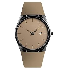 BESTKANG Mens Sports Casual Quartz Watch, 30m Water Resistant, Date Window, Alloy Case & Silicone Strap, 5 Color Options Black/Red/Khaki/Blue/Army Green for Everyday, Dress & Outdoor