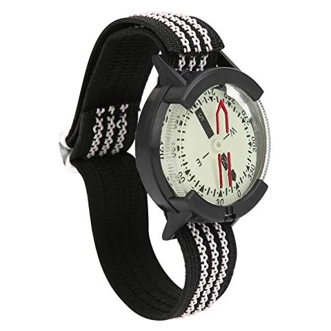 Rehomy Kompass-Uhr, wasserdicht, verstellbarer Riemen Cover