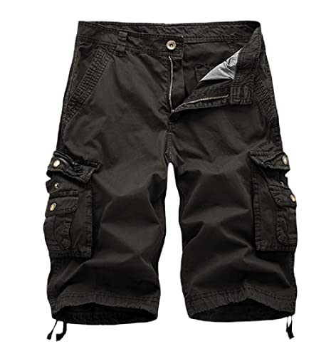 Short d'été pour homme FULBHPRINT style militaire sans ceinture taille 58