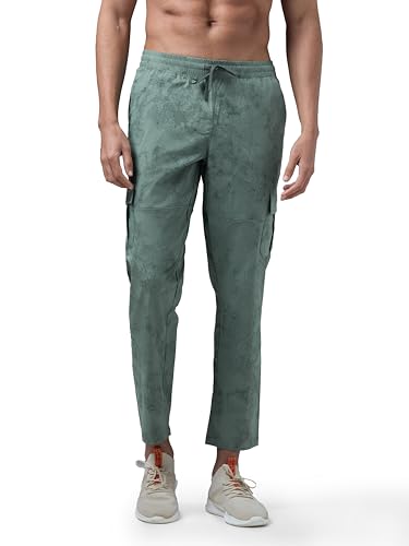 Image of TECHNOSPORT Men's Straight Fit Active Sports Cargo Track Pant with Ts Lytra