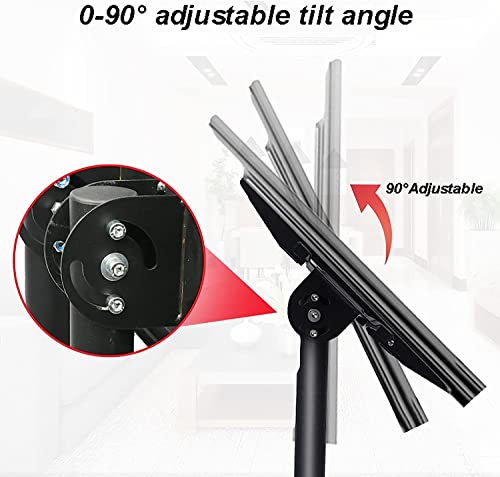 Soporte Móvil para TV de 32-70 Pulgadas con Ruedas y Ajuste de Altura miniatura 3
