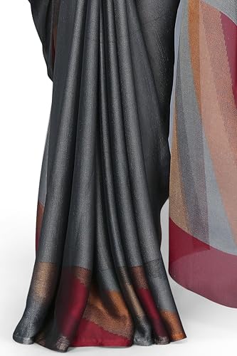 Image of MIRCHI FASHION Women's Ready to Wear 1 Minute Drape Chiffon Printed Saree with Blouse Piece