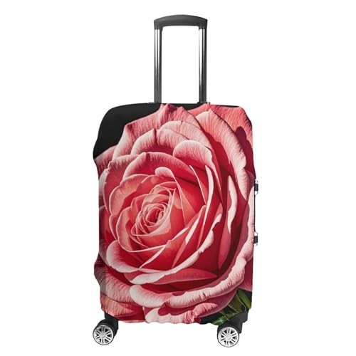 Rose Flower of Many Fans Luggage Cover Elastic Suitcase Protector Case Anti-Scratch Washable Baggage Covers Protector For Traveling, Aircraft Consignment S