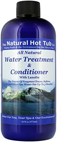 The Natural Hot Tub Company Water Treatment & Conditioner (16oz) – Natural Enzyme Spa Clarifier Softens Skin, Stabilizes pH & Keeps Water Clear for 3 Months – Eco Friendly Solution