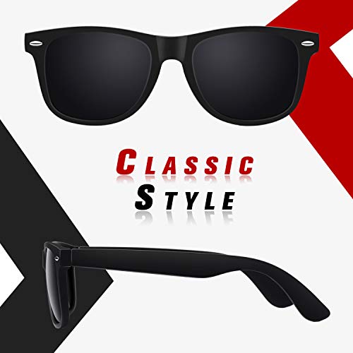 Sunier Sunglasses Mens Womens Polarised, Retro Square Ultralight Driving Fishing Running Cycling Shades Mens with UV400 Protection - Image 3