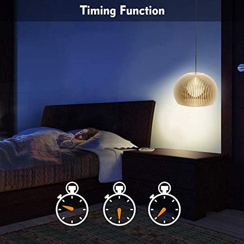 E27 Light Bulbs 6W (Equivalent to 40W) LED Colour Changing Light Bulbs with Remote Control Dimmable Warm White Screw Bulb Night Lights for Home Bar Party Pub Mood Lighting Pack of 2
