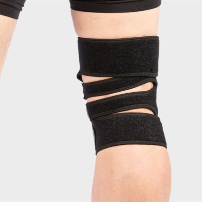 Exercise, protection Bandage Rubber Knee Pads Aluminum Plate Support Stabilizes Patella Knee Pads Shock Absorption for Fitness, cycling, running, playing football