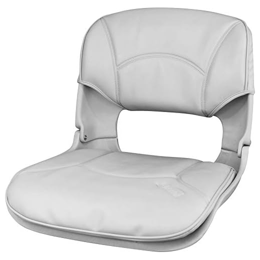 Tempress Low Back All Weather Quick Disconnect Combo Boat Seat Gray