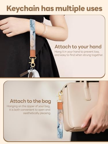 Image of Wristlet Keychain for Women and Men, Key Chain Holder, Wrist Lanyard for Keys