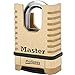 Master Lock 1177D 2-1/4in (57mm) Wide ProSeries Shrouded Brass Resettable Combination Padlock, 4 Pack Bundle w/Keychain Light
