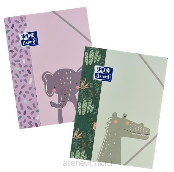 Oxford - Cartellina A4 con elastico, 10 pezzi