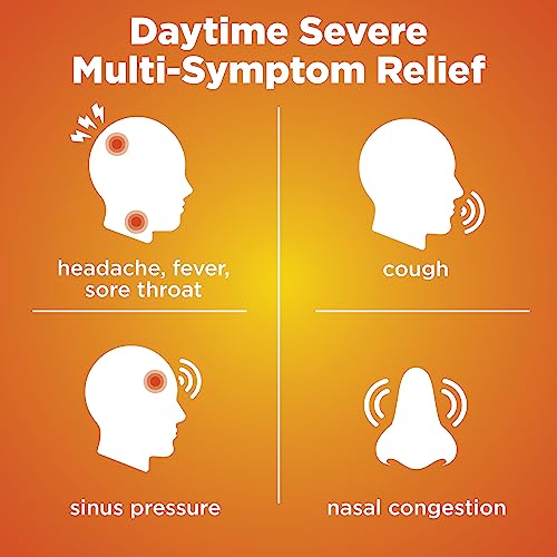 Amazon Basics Daytime Honey Flavor Severe Cold and Flu Relief, Liquid Medicine, 12 fl oz (Pack of 1) (Previously Amazon Basic Care) - image 2