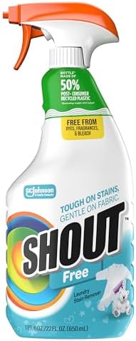 Shout Free Laundry Stain Remover Spray, Active Enzyme Formula is ...