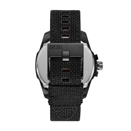 Diesel Plastic Analog Black Dial Men Watch-Dz4653, Black Band - Image 3