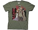 Ripple Junction Bleach Adult Unisex Street Clothes Group Light Weight 100% Cotton Crew T-Shirt MD Olive