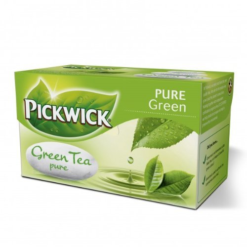 Pickwick Green Tea Pure, 20 Tea Bags Per Packages, (Pack of 4)
