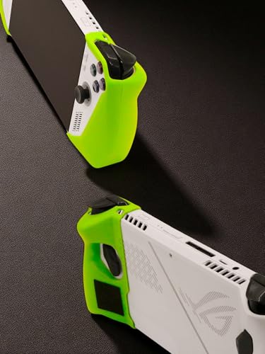 Ergo Comfort Grips Case for The ASUS ROG Ally Z1 & Z1 Extreme Protective Gripcase (Neon Green)