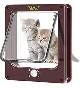 Amazon | Ycozy ペットドア 猫 超薄型 外寸25.2×23.7cm お勧め最大戸の