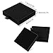Imagen de 2 Piezas Caja de Regalo de Joyería Caja de Joyería Pequeña Negra Pulsera Collar Caja de Regalo Caja de Almacenamiento Cuadrada Extensible Adecuado para Empacar Regalos de Boda de Navidad