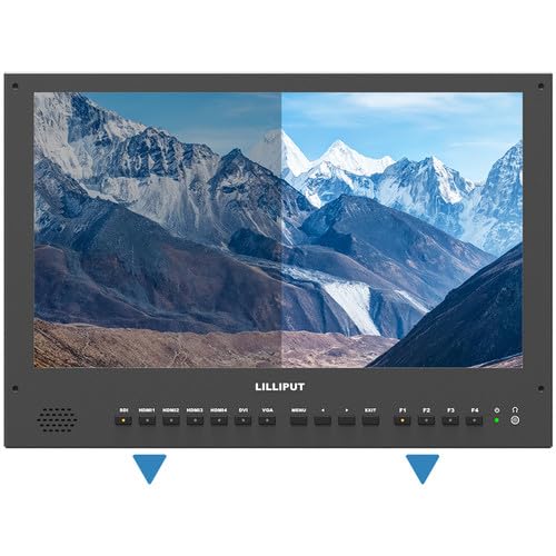 Image of LILLIPUT BM230-4KS-ABBP 23.8 inch Carry-on /Rackable Gold Mount 3840x2160 4x4K HDMI 3G-SDI in&Out Broadcast LED Director Monitor with HDR, 3D-LUT, Color Space & Peaking Functions