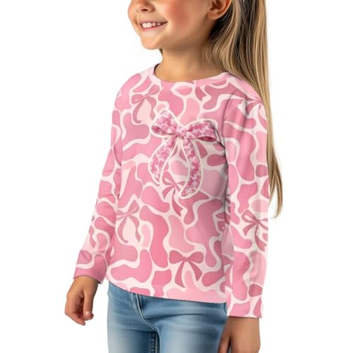 Image of WELLFLYHOM Long Sleeve T-Shirt for Boys Girls 3-16 Years Old Tee Tops Crewneck Pullover Shirts Fall Outfits