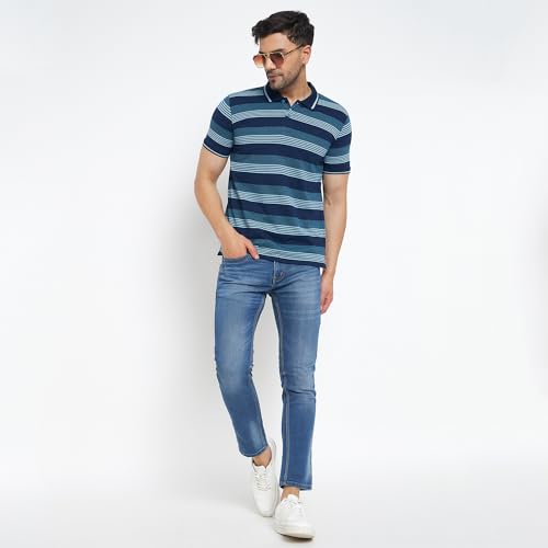 Image of Duke Men's Striped Slim Fit T-Shirt