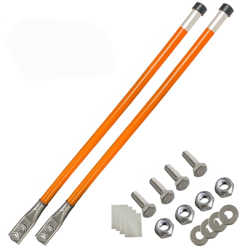 Kit de marcadores/guias de lâmina de arado de neve 71,12 cm suporte vertical para pino Never Break d