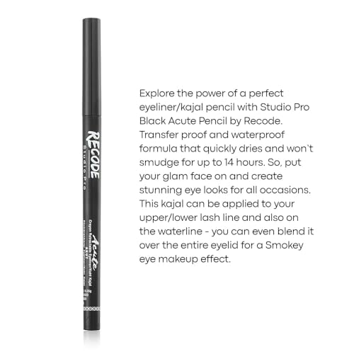 Delineador de ojos Recode Black Pencil 0.35 gm miniatura 3