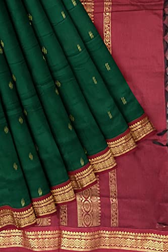 HerClozet maroon gadwal silk saree – image 5